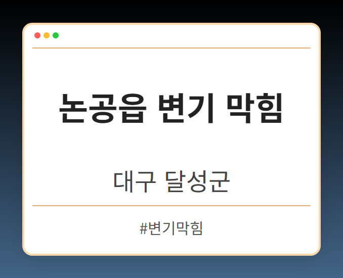 논공읍 변기 막힘 - 대구 달성군 논공읍 변기 막힘 전문업체