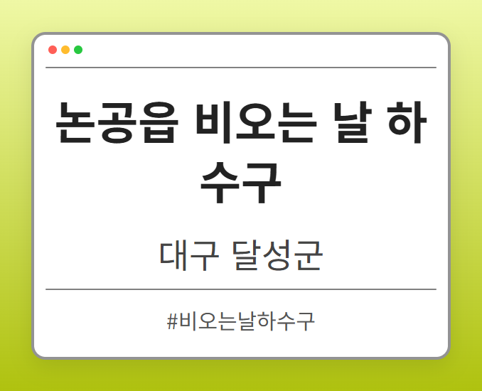 논공읍 비오는 날 하수구 - 대구 달성군 논공읍 비오는 날 하수구 전문업체